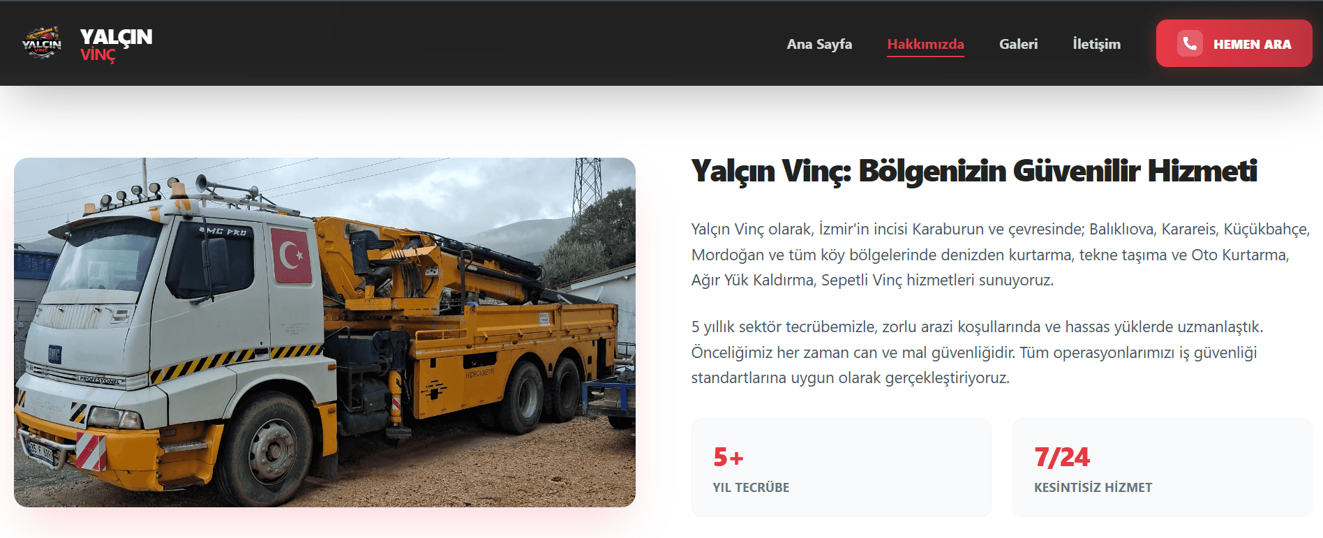 Yalçın Vinç Web Sitesi
